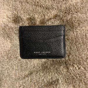MARC JACOB black leather Card Holder